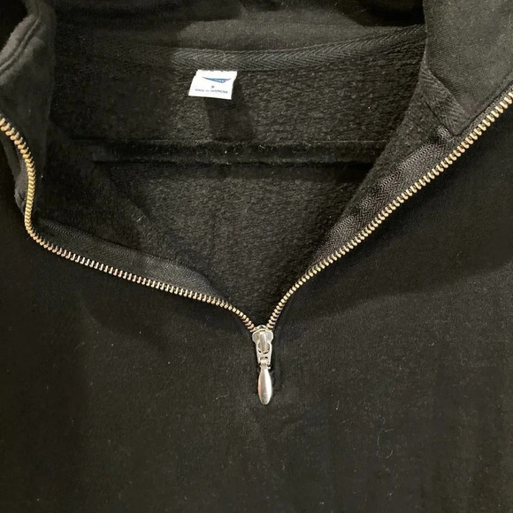 OLD NAVY Half Zip Mock Neck Black Jacket Size Small - Picture 5 of 6